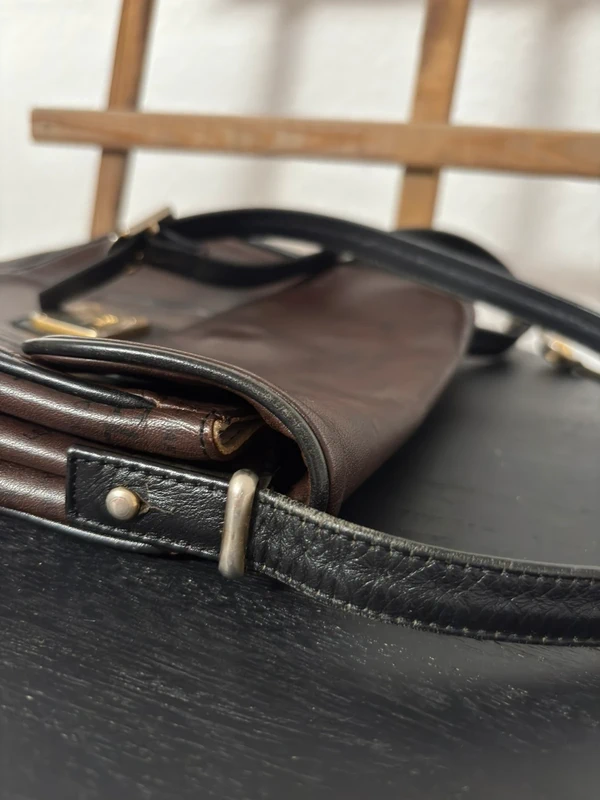 HCL Vintage Tasche 80er Braun Schwarz — 11